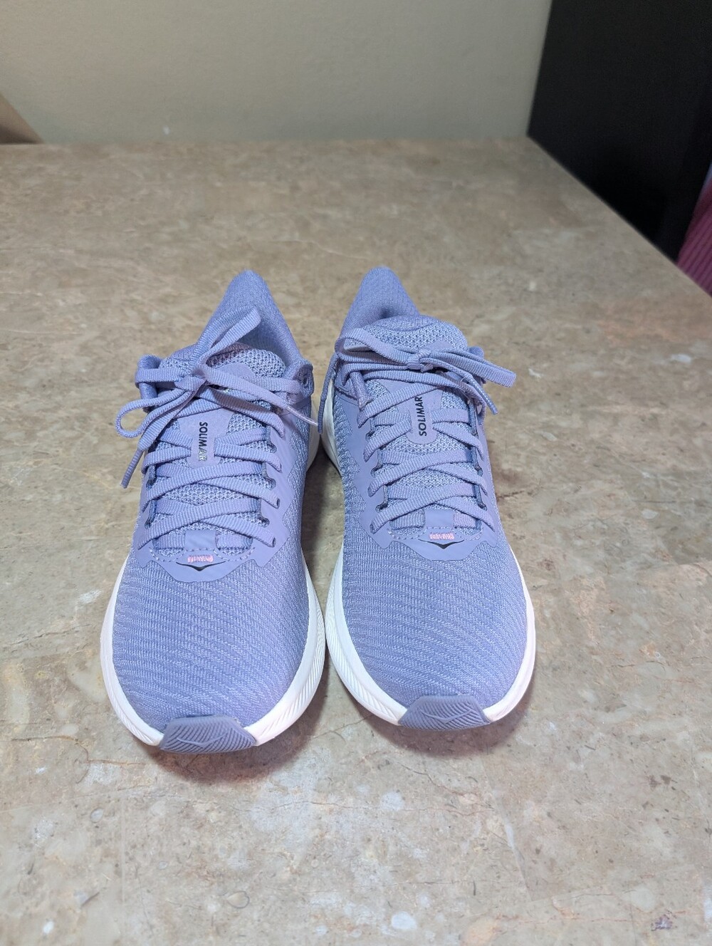 Hoka One Solimar White -Wild Indigo Running Cushioned Shoes Women's Size 7.5B - Picture 4 of 13